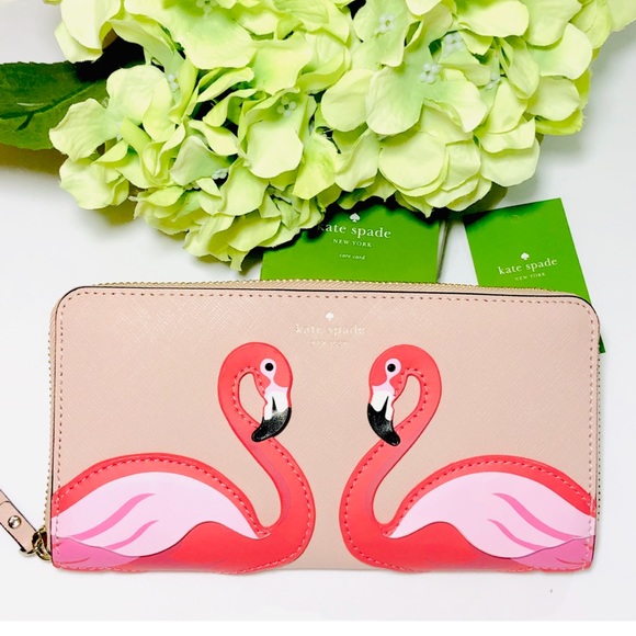 Kate Spade Flamingo By The Pool Continental Wallet - Picture 3 of 8